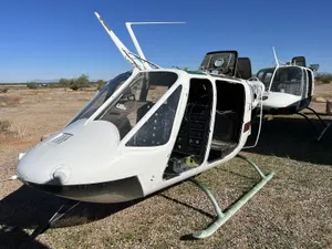 Bell 206 Helicopter Fuselage Display Movie Prop